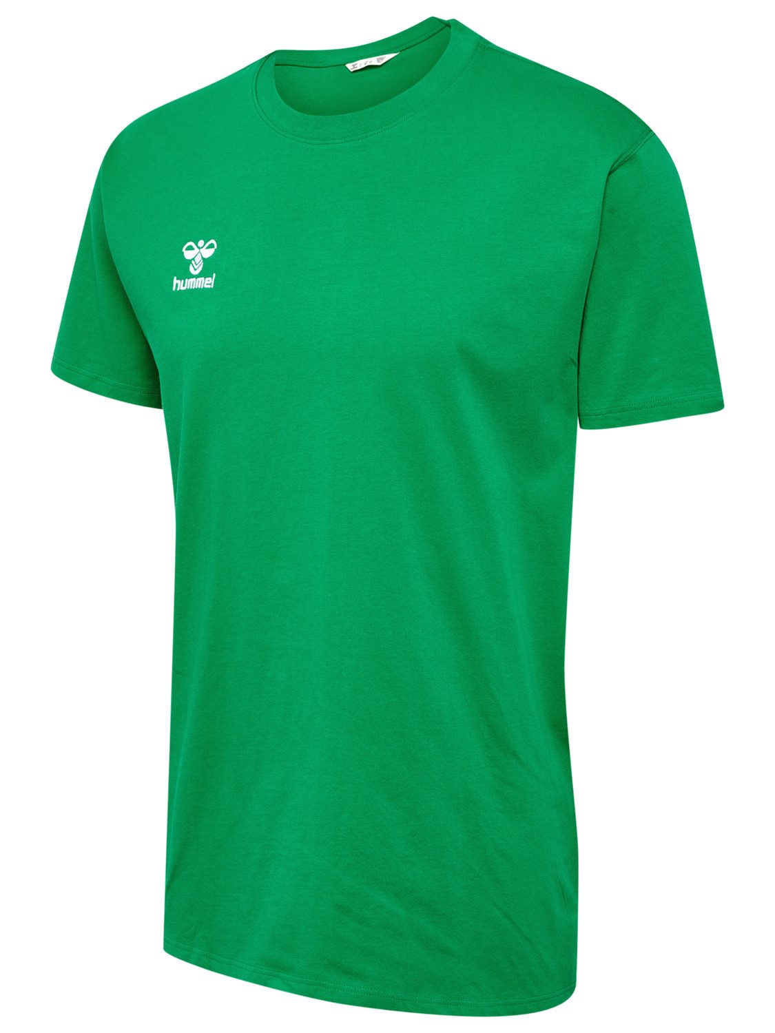 hummel T-Shirt Rundhalsausschnitt gesticktes Logo Regular günstig online kaufen