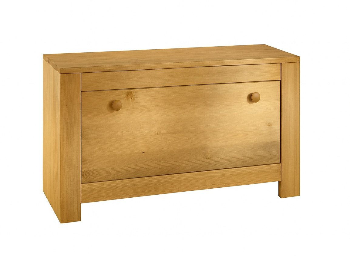 Clever-Moebel Schuhtruhe Schuhtruhe aus Kiefernholz Truhe Schuhschrank Bank, Breite: 87,6cm, Tiefe: 38cm, Höhe: 55,6 cm
