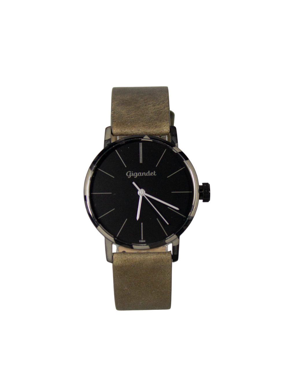Gigandet Quarzuhr Damenuhr, Armbanduhr, Businessuhr, 35mm, MINIMALISM G43-042, Mineralglas, Lederband, Schlicht, Flach, 3bar/30m wasserdicht