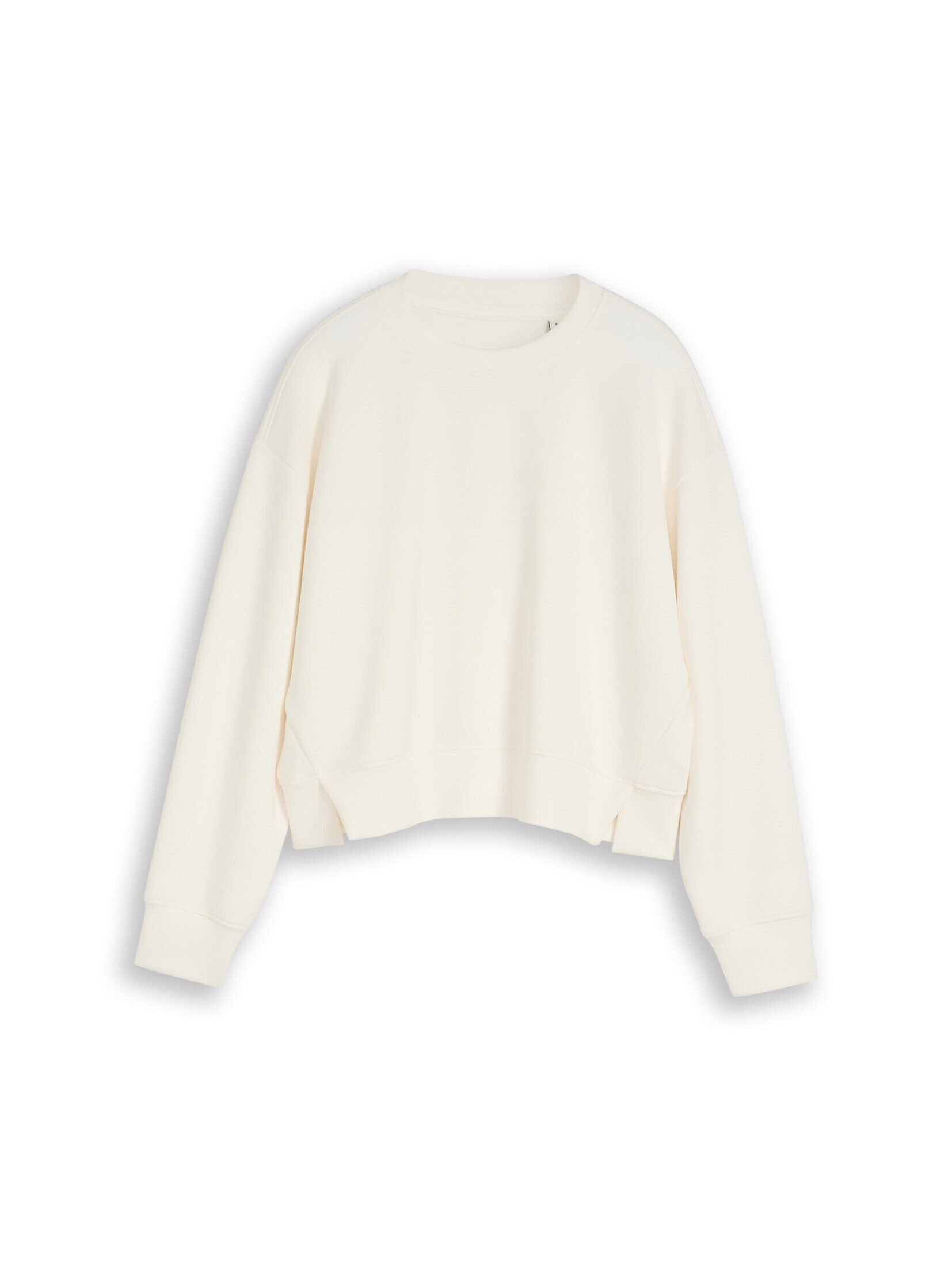 TOM TAILOR Sweatshirt Strick & Sweatshirts Cropped Scuba Sweatshirt