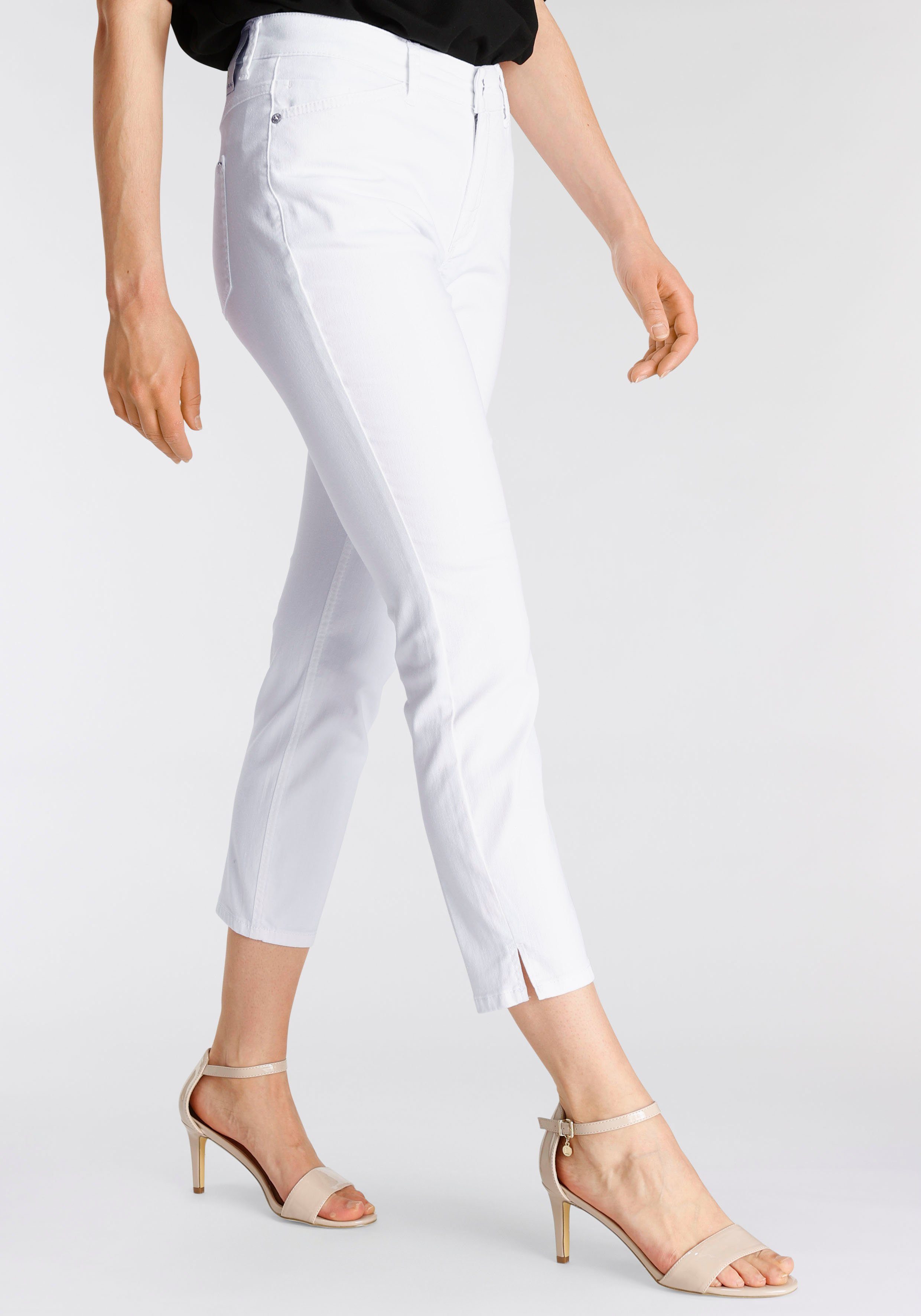 MAC 7/8-Jeans Dream Summer verkürzt mit Schlitz am Saum