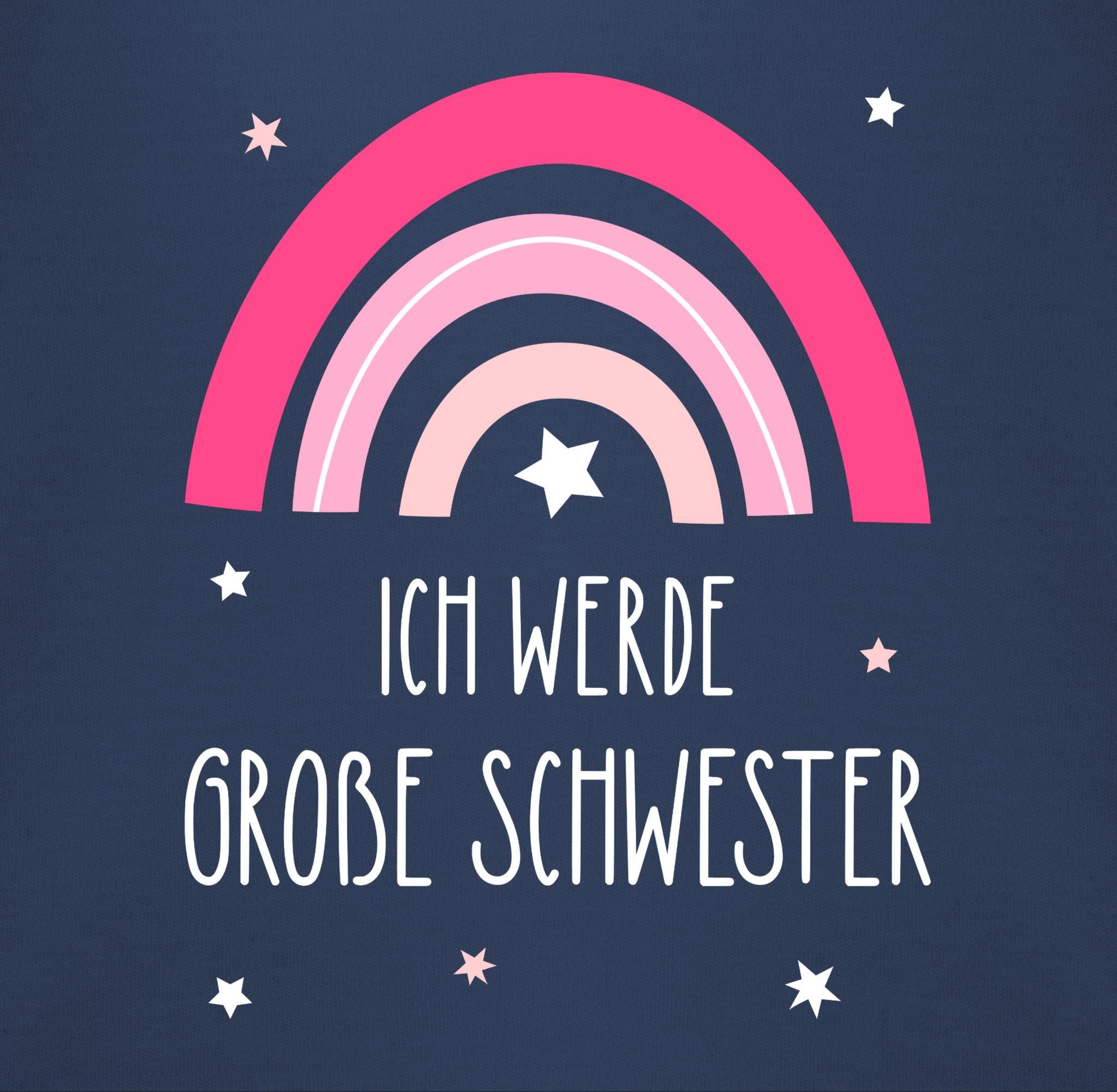 Shirtracer Sweatshirt Ich werde große Schwester - Regenbogen - grosse Schwester Große Schwester