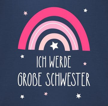 Shirtracer Lätzchen Ich werde große Schwester - Regenbogen - grosse Schwester, Große Schwester