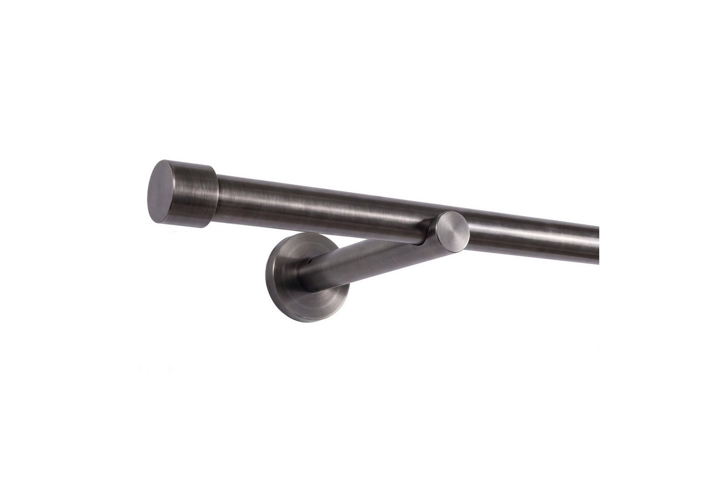 Deco-Raum Gardinenstange Trend, Ø 19 mm, 1-läufig, kürzbar, Wunschmaßlänge, Bohren, verschraubt, Metall, Komplett-Set mit Befestigungsmaterial