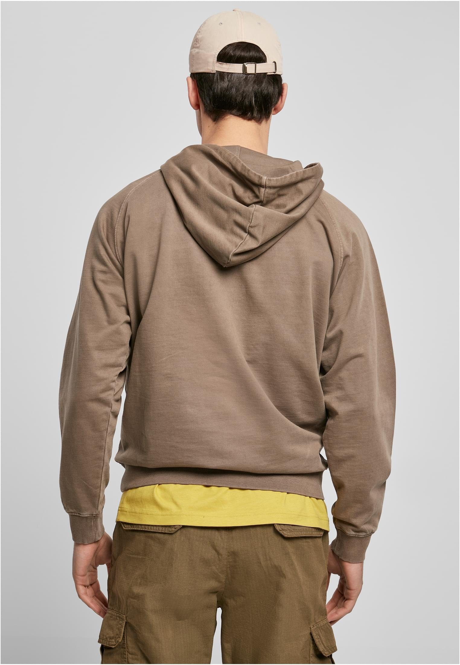 URBAN CLASSICS Herren Hoody (1-tlg) Sweater darkkhaki Overdyed