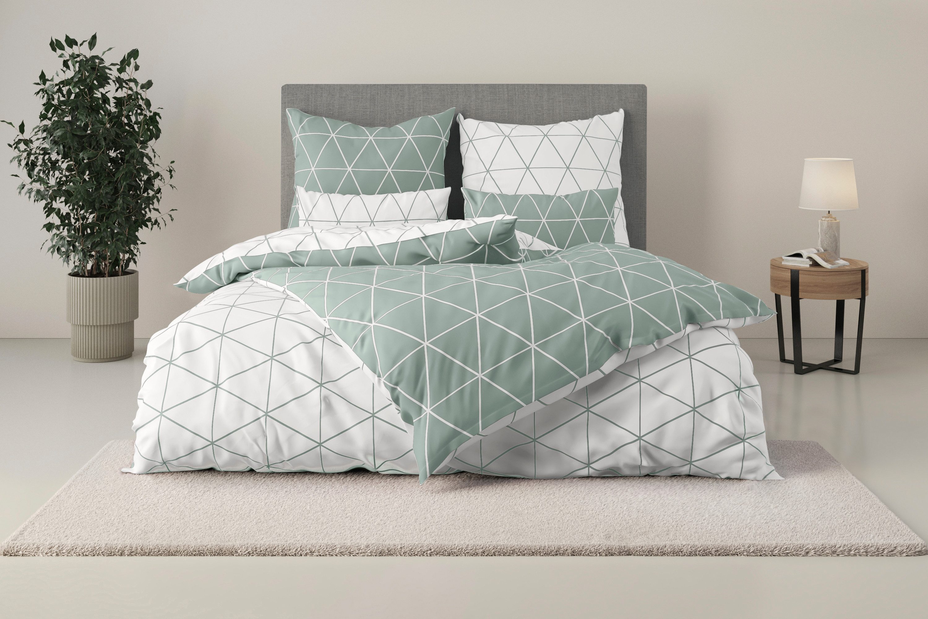 OTTO home Bettwäsche Balsby, Renforcé, 2 teilig, in Gr. 135x200 oder 155x220 cm, 100% Baumwolle