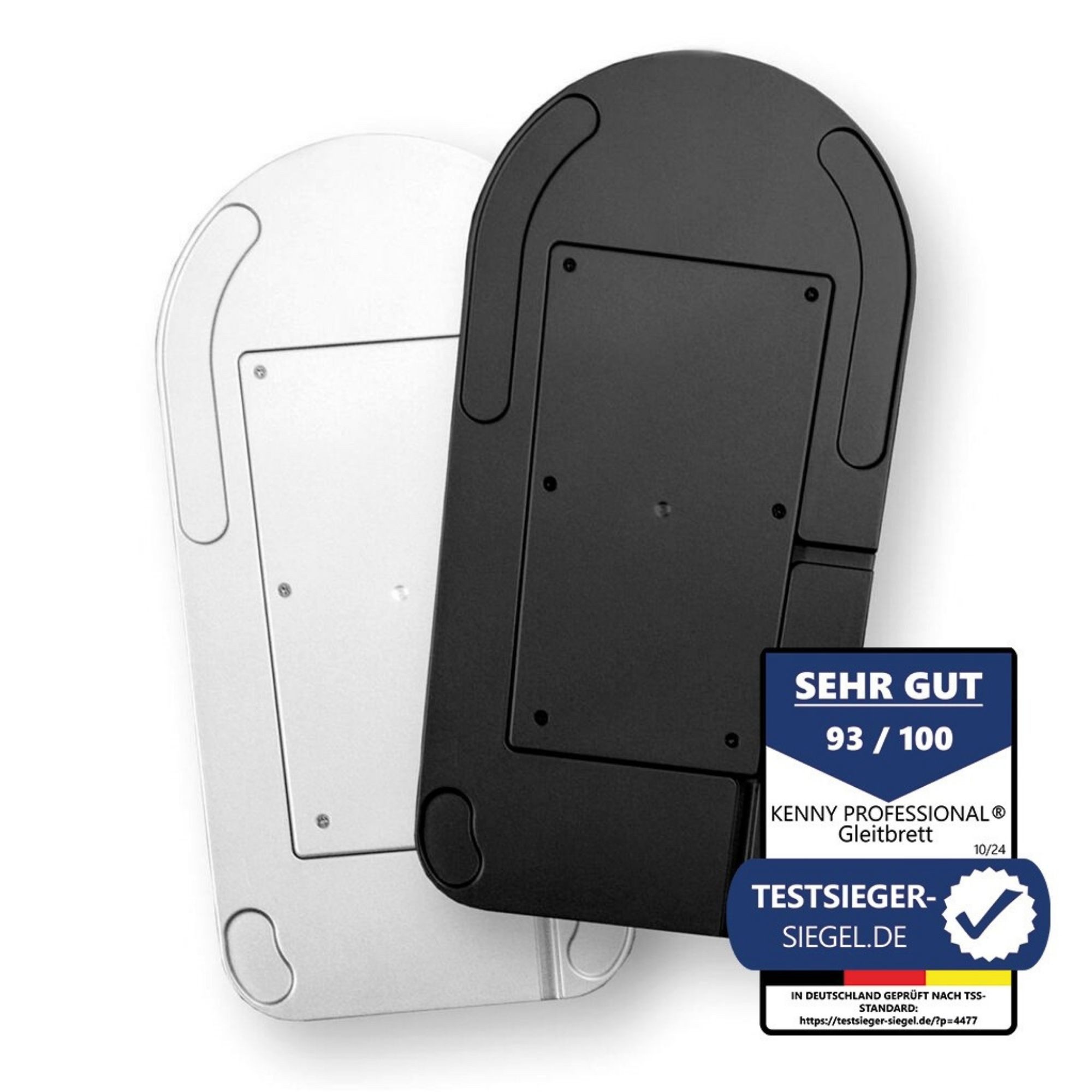 Kenny Professional Küchenmaschinen Zubehör-Set 3 in 1 Profi-Gleitbrett inkl. Kabelstaufach - Silber