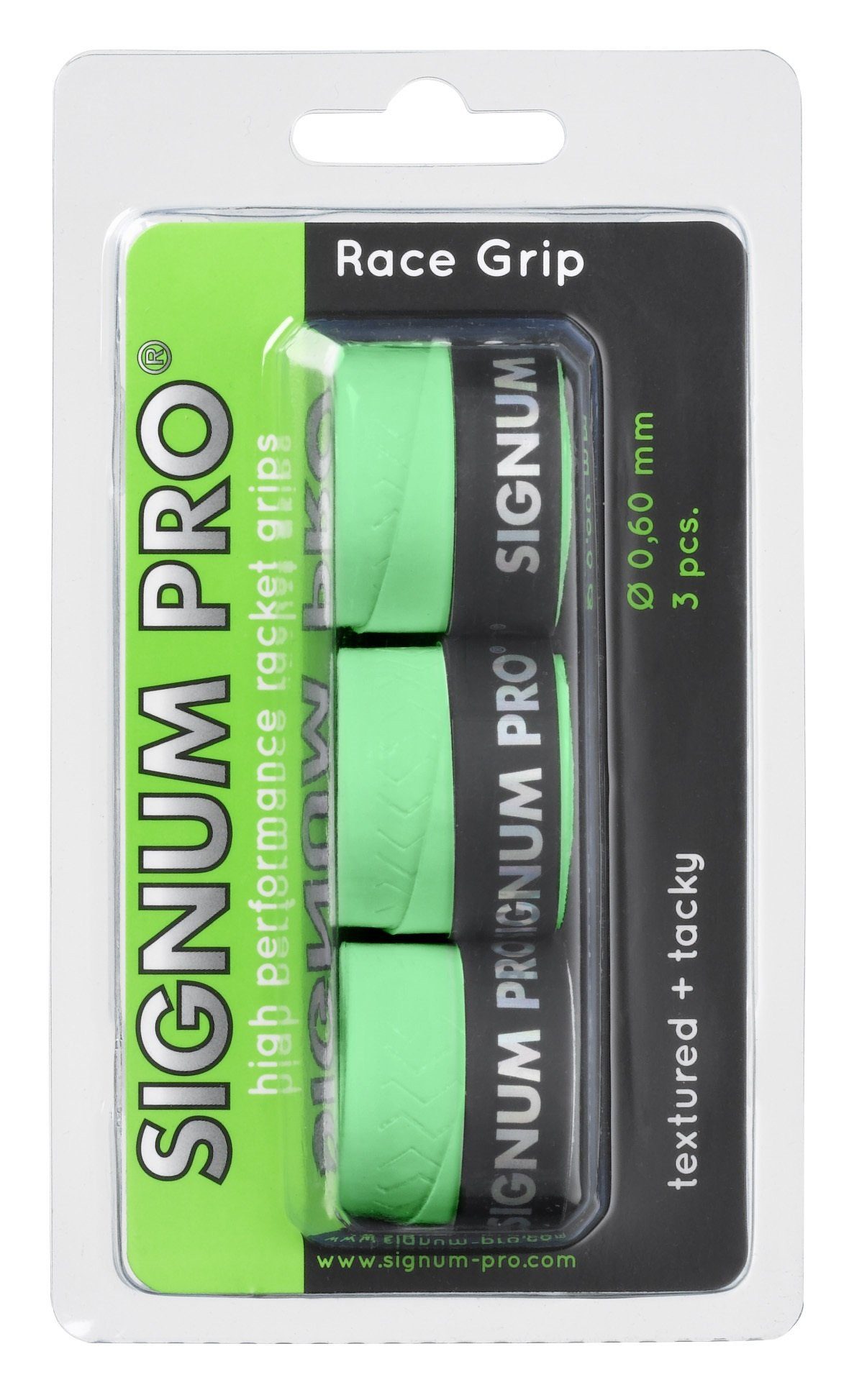 Griffband Overgrip Race 0.6mm limegrün 3er