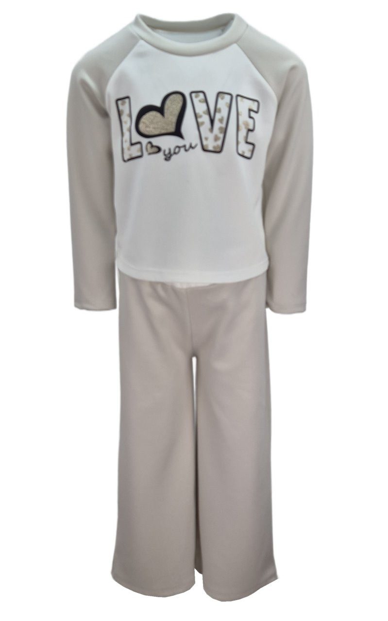 Girls Fashion Langarmshirt & Hose Sommer Set Langarmshirt + Hose, MS5338e (Set, Langarm-Shirt & Hose)