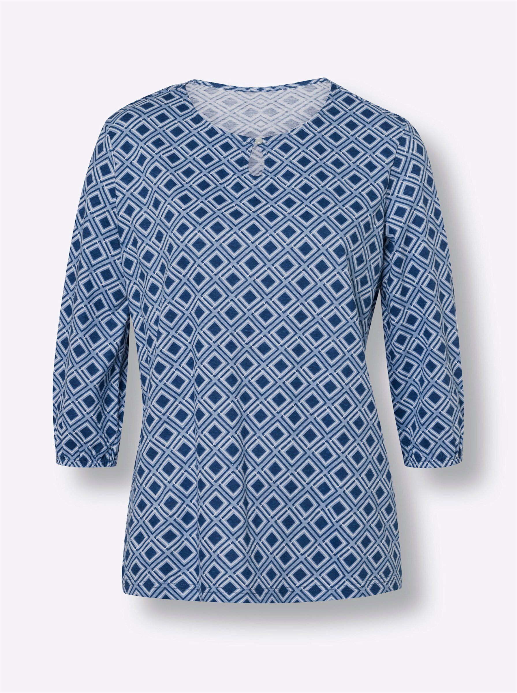 Sieh T-Shirt an! bleu-jeansblau-bedruckt