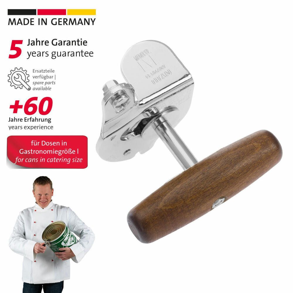 WESTMARK Dosenöffner für den gewerblichen Gebrauch, Profidosenöffner, Titan, für Privat oder Gastronomie