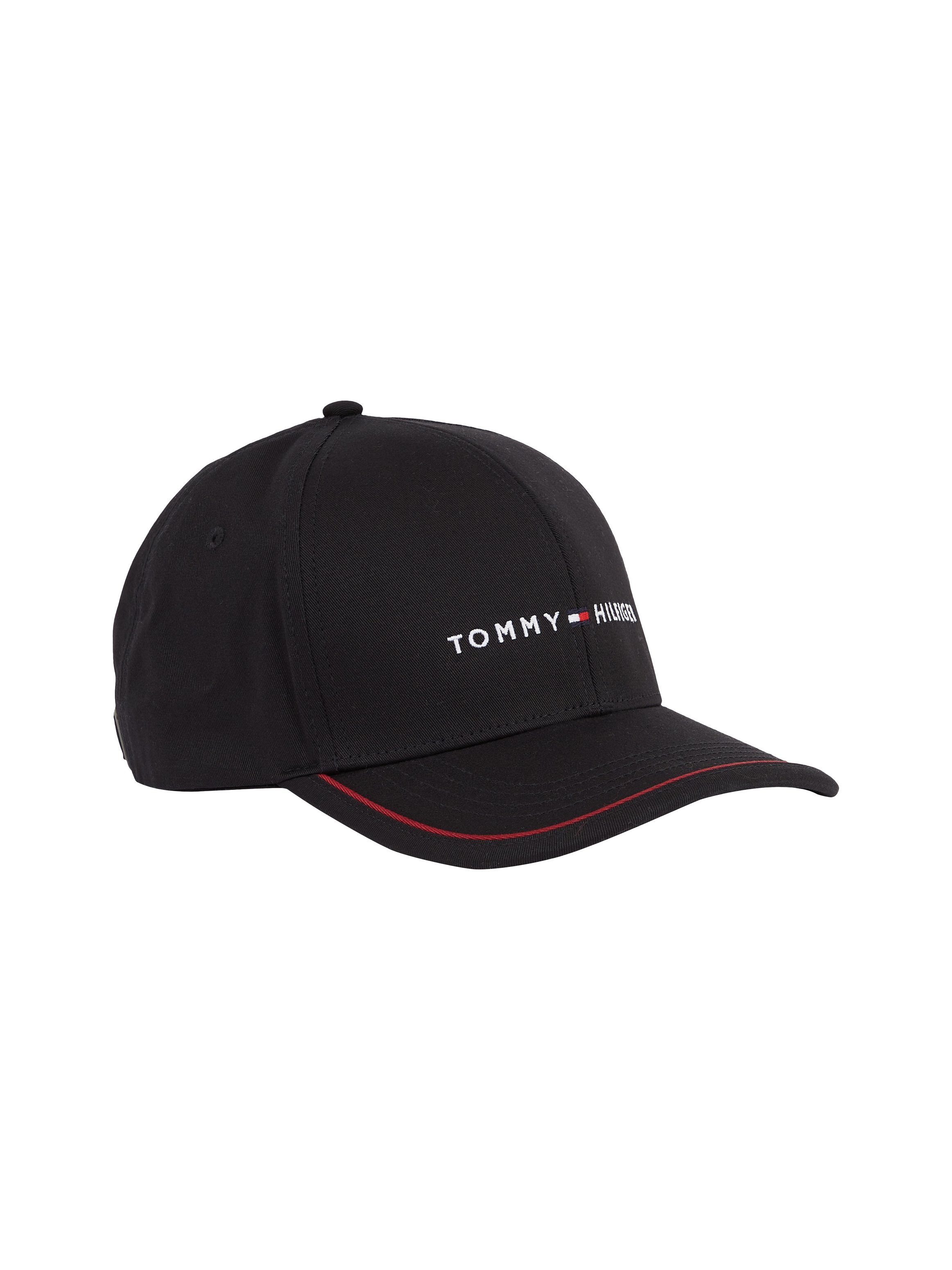 Baseball Tommy TH SKYLINE Hilfiger Logo-Branding Black mit CAP Cap