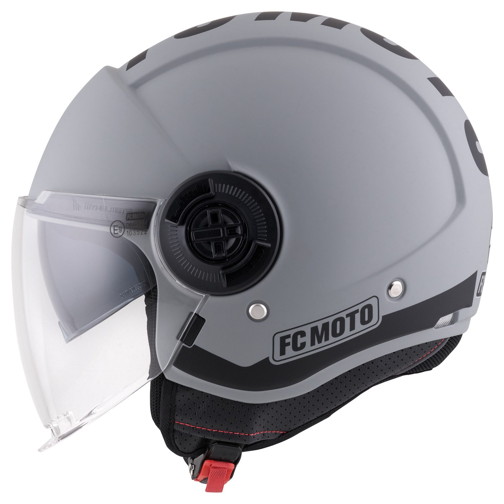 FC-Moto Motorradhelm Ralgo Jethelm, integriertes Sonnenvisier
