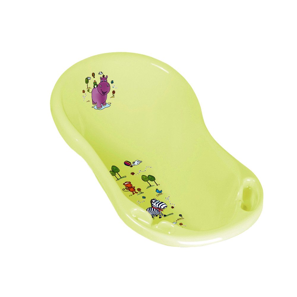 KiNDERWELT Babybadewanne Babybadewanne 84 cm Hippo grün Babywanne