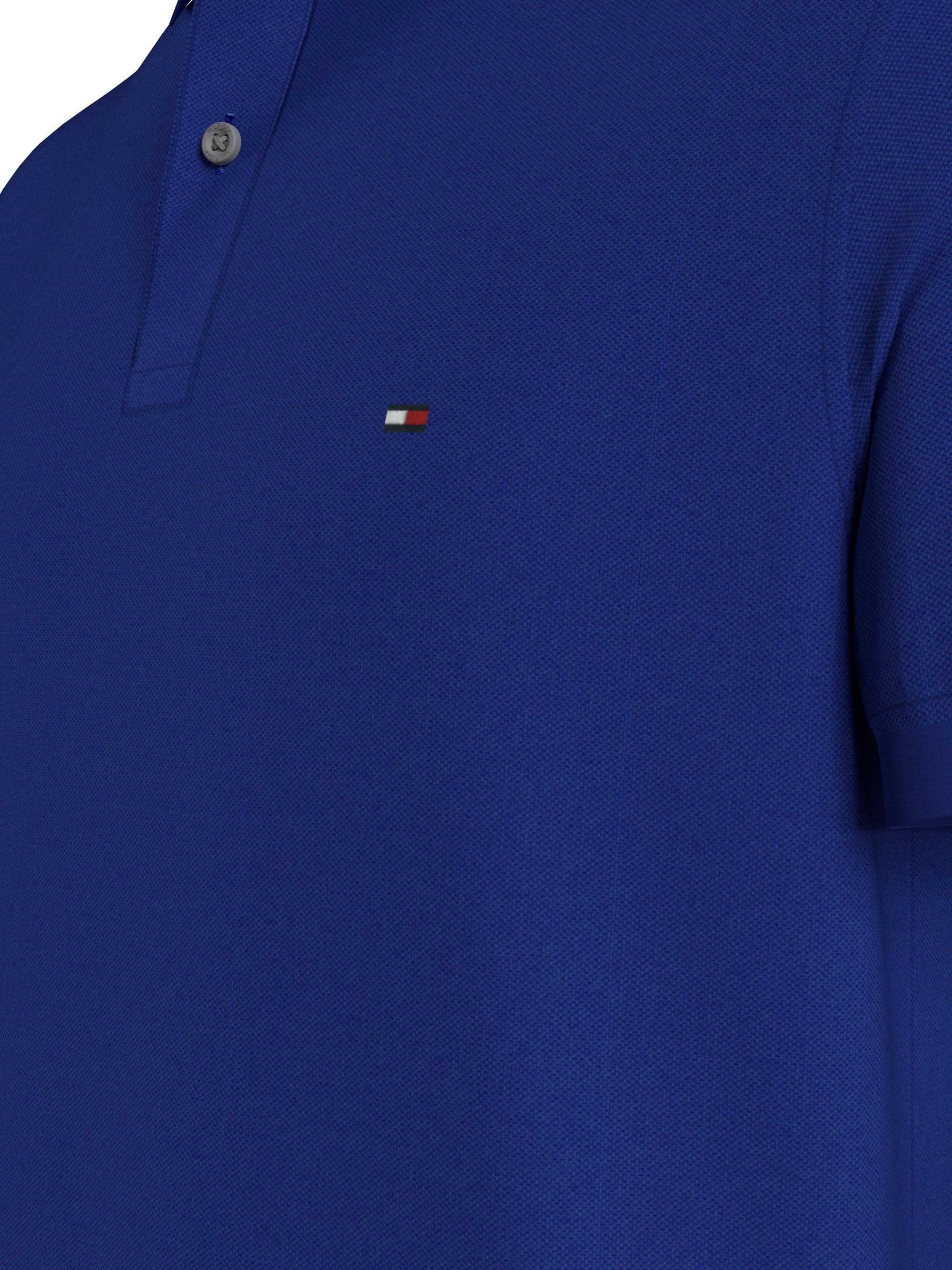 Poloshirt innen Hilfiger Hilfiger mit Kontraststreifen REGULAR am Tommy 1985 blau Kragen Tommy POLO