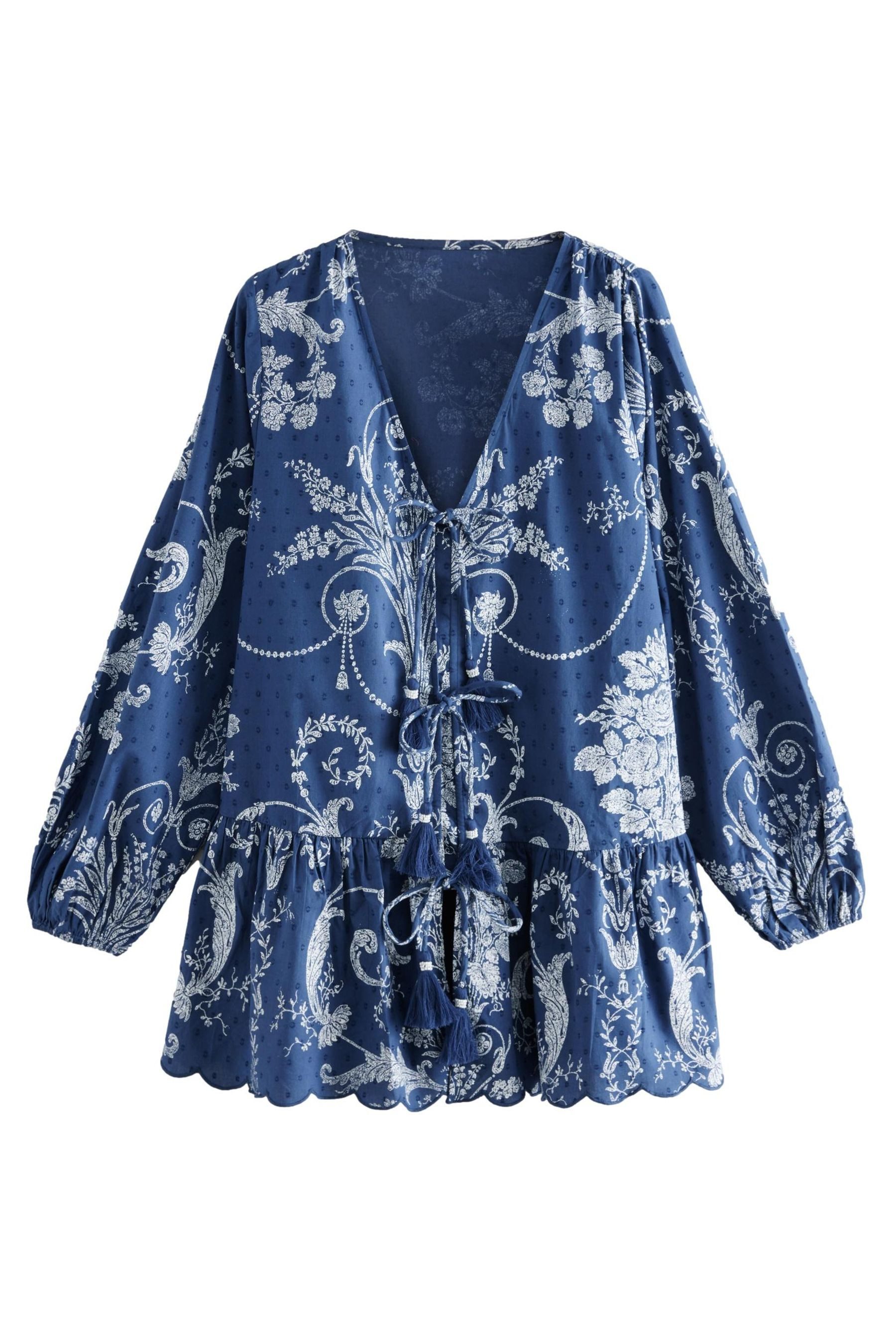 LAURA ASHLEY Strandkleid Laura Ashley Strandponcho zum Binden aus Baumwolle günstig online kaufen