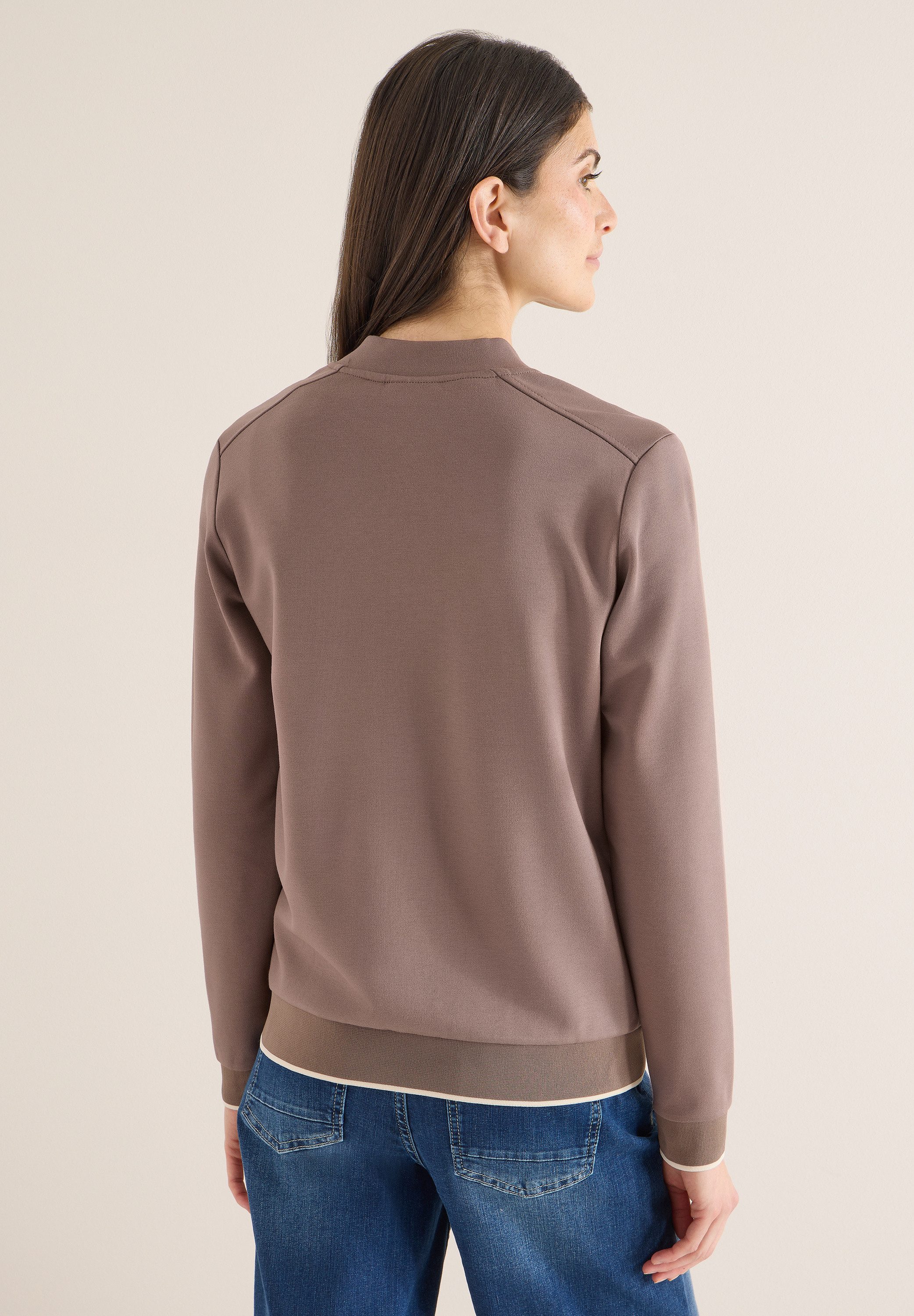 CECIL Sweatjacke Rundhalsausschnitt günstig online kaufen