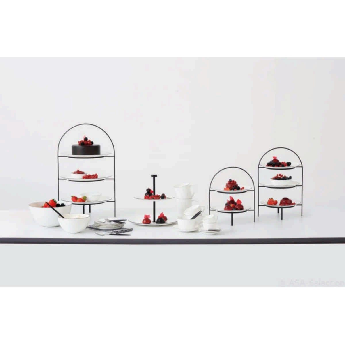 ASA SELECTION Etagere A Table Ligne Noire, Metall, d: 27 cm / h: 49 cm