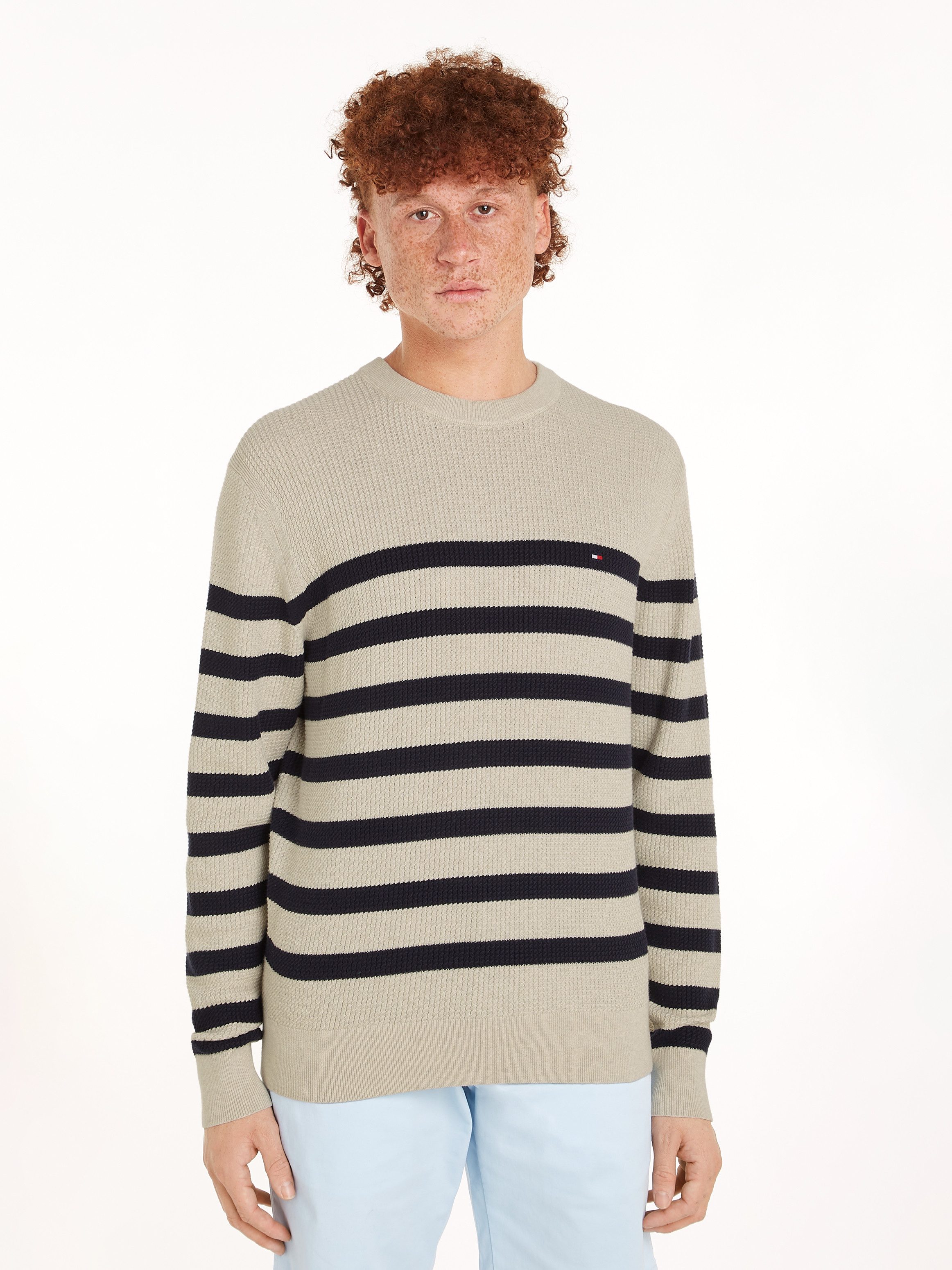 Tommy Hilfiger Strickpullover STRUCTURE CREW NK günstig online kaufen