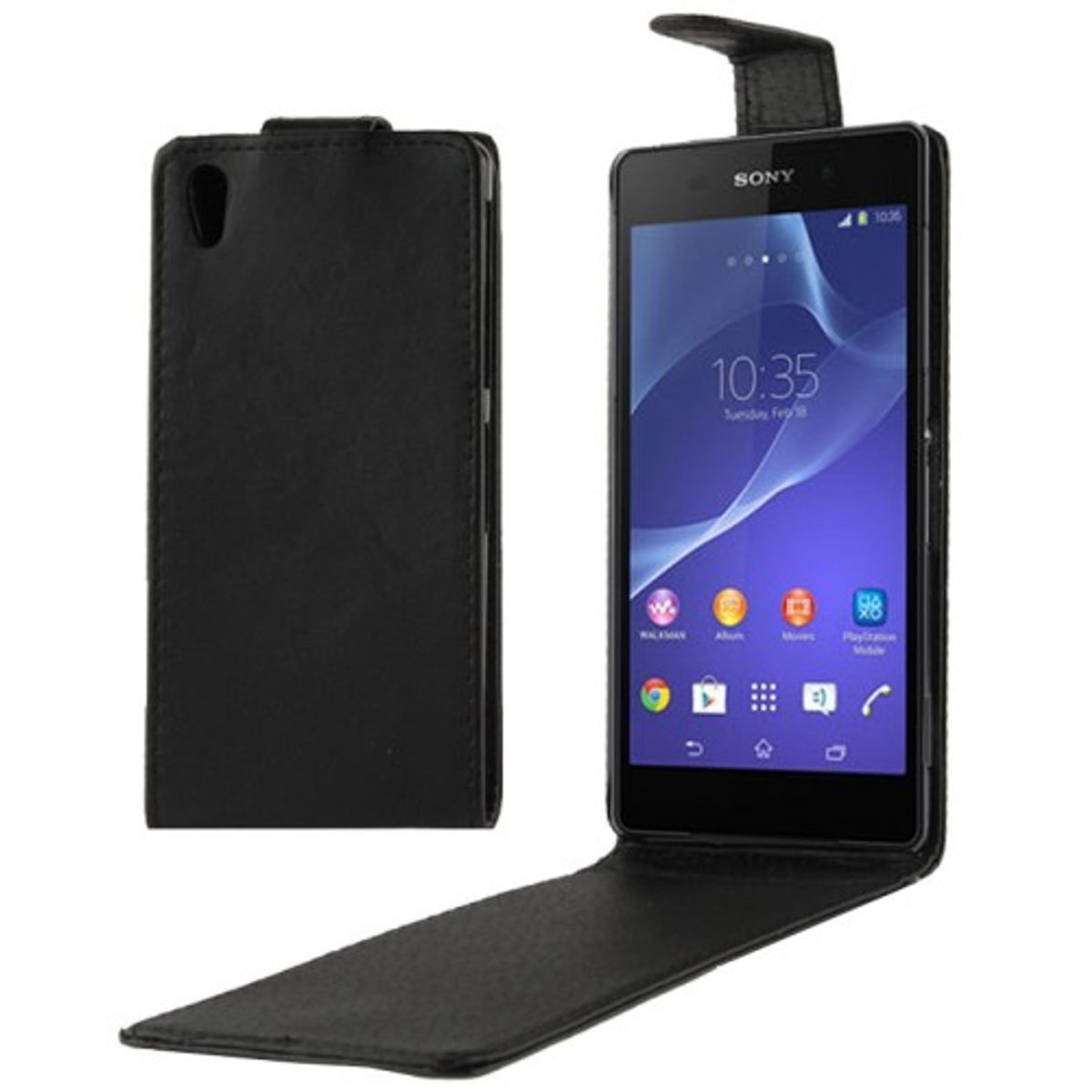 König Design Handyhülle Sony Xperia Z2, Sony Xperia Z2 Handyhülle Backcover Schwarz