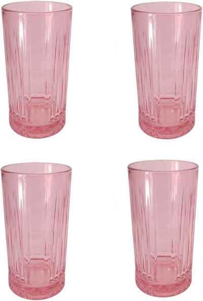 Pasabahce Cocktailglas 520015 Longdrink Glas im Retro-Design und Kristall-Look, für Cocktail