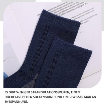 Daisred Komfortsocken 1 Paar Socken Herren Winter Warme Sportsocken rutschfest, schweißabsorbierend
