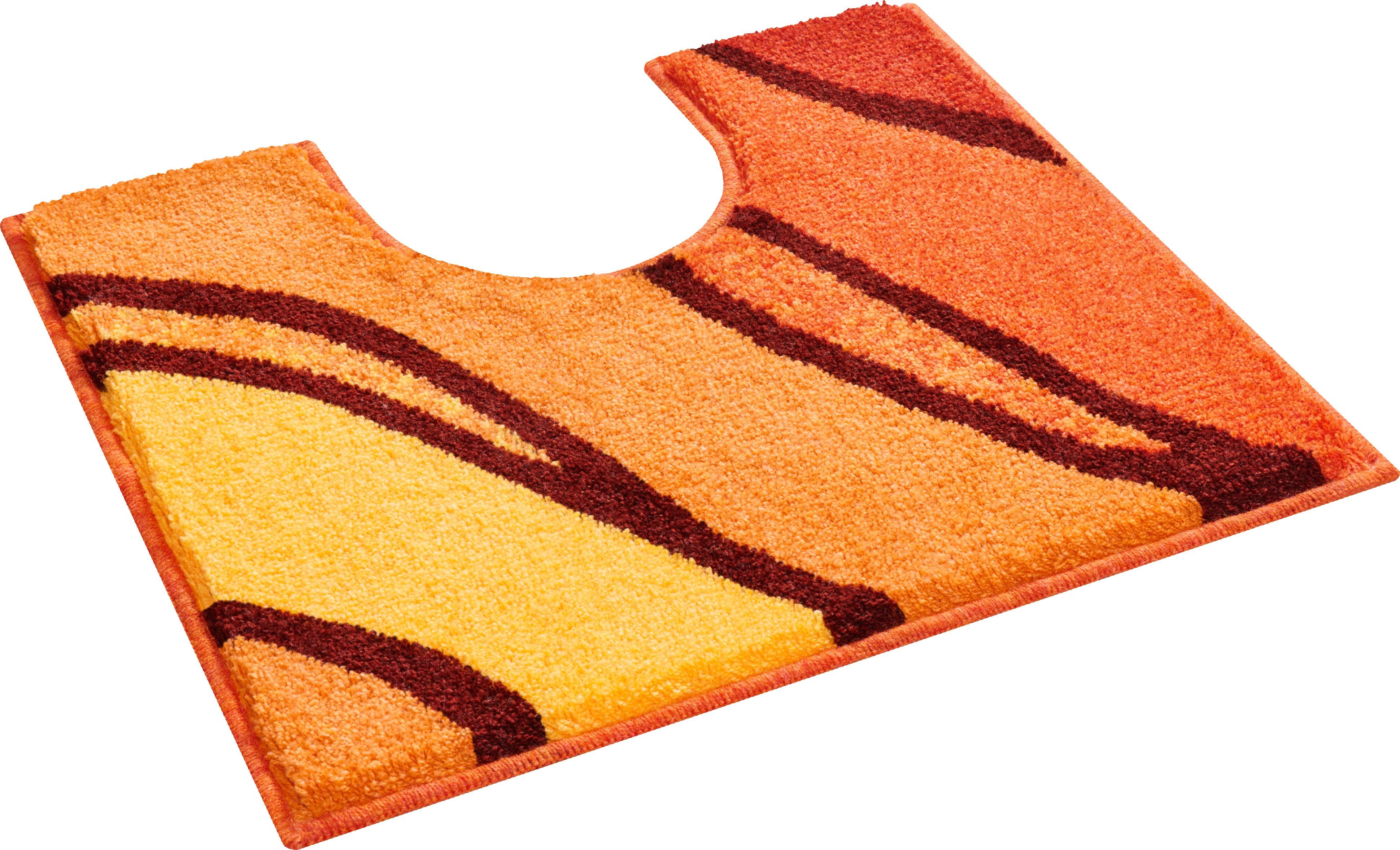 Grund Badematte Belize, Badvorleger, Badezimmer Teppich, sehr weich, Höhe 20 mm, rutschhemmend beschichtet, schnell trocknend, fußbodenheizungsgeeignet, Polyacryl, rechteckig, 3-tlg. Stand-WC Set, weiche Haptik, auch als 3 teiliges Set erhältlich, Made in Europe