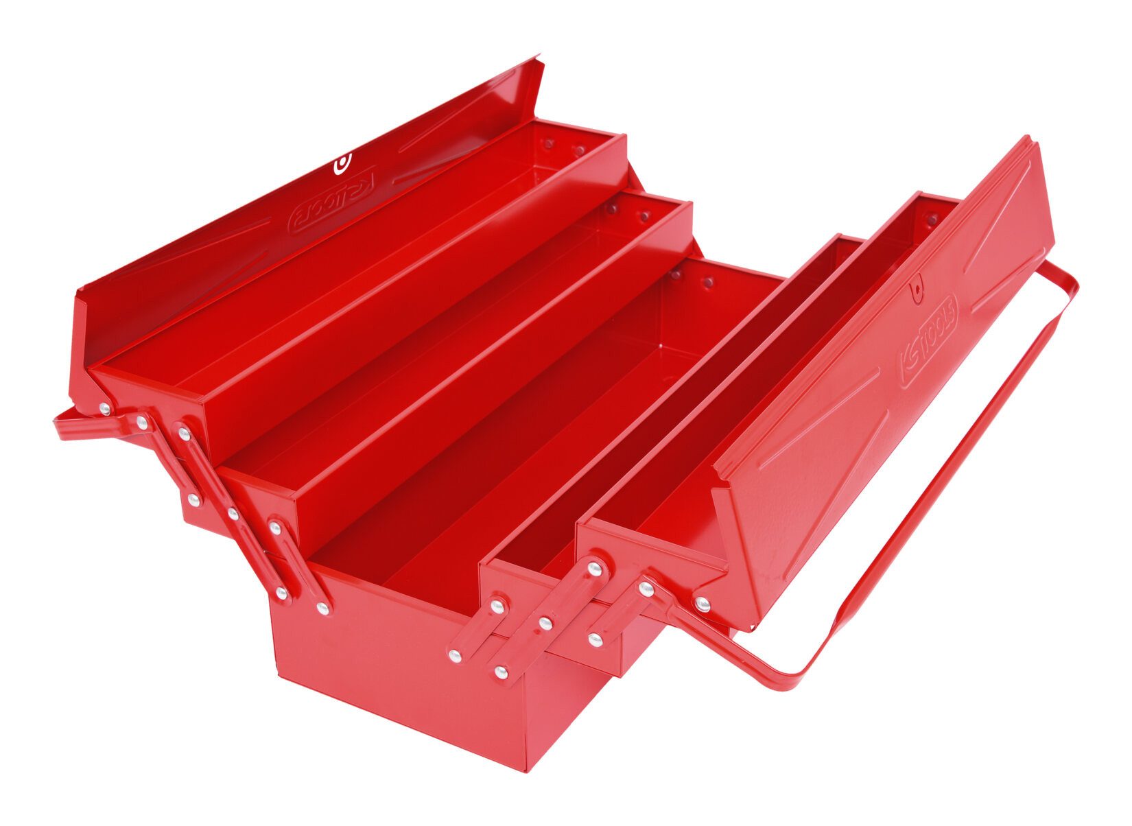 KS Tools Werkzeugbox, Werkzeugkiste Metall, 5 Fächer, 550 mm