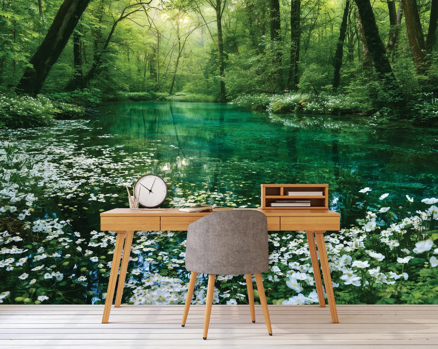 Wallarena Fototapete Wald Vlies einfach anzubringen Wohnzimmer 350x250 cm, glatt, 150 x 105 cm