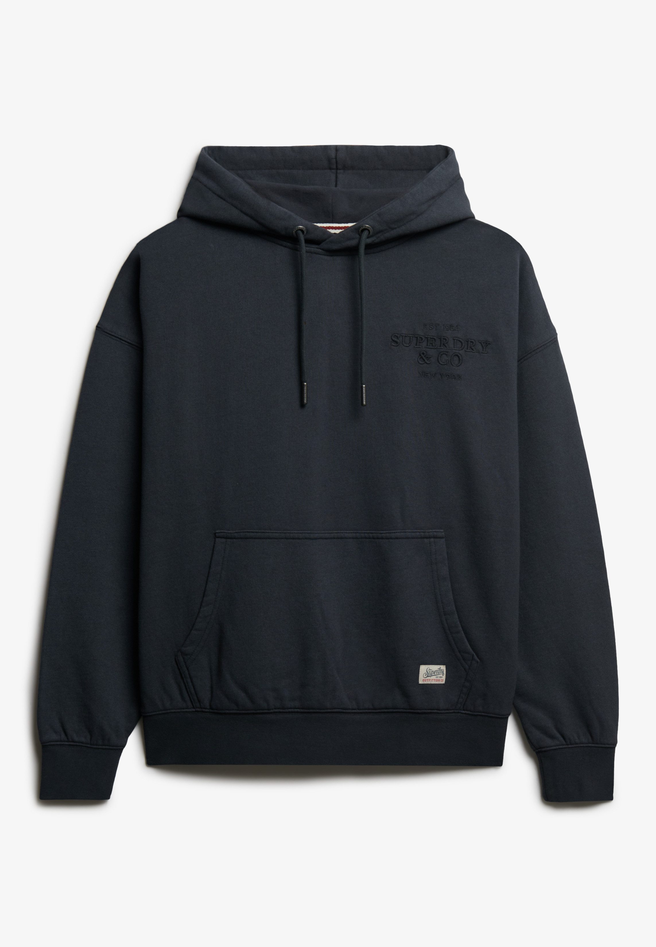 Superdry Kapuzensweatshirt Luxe Casual Emb Relaxed Hood Baumwolle, oversize