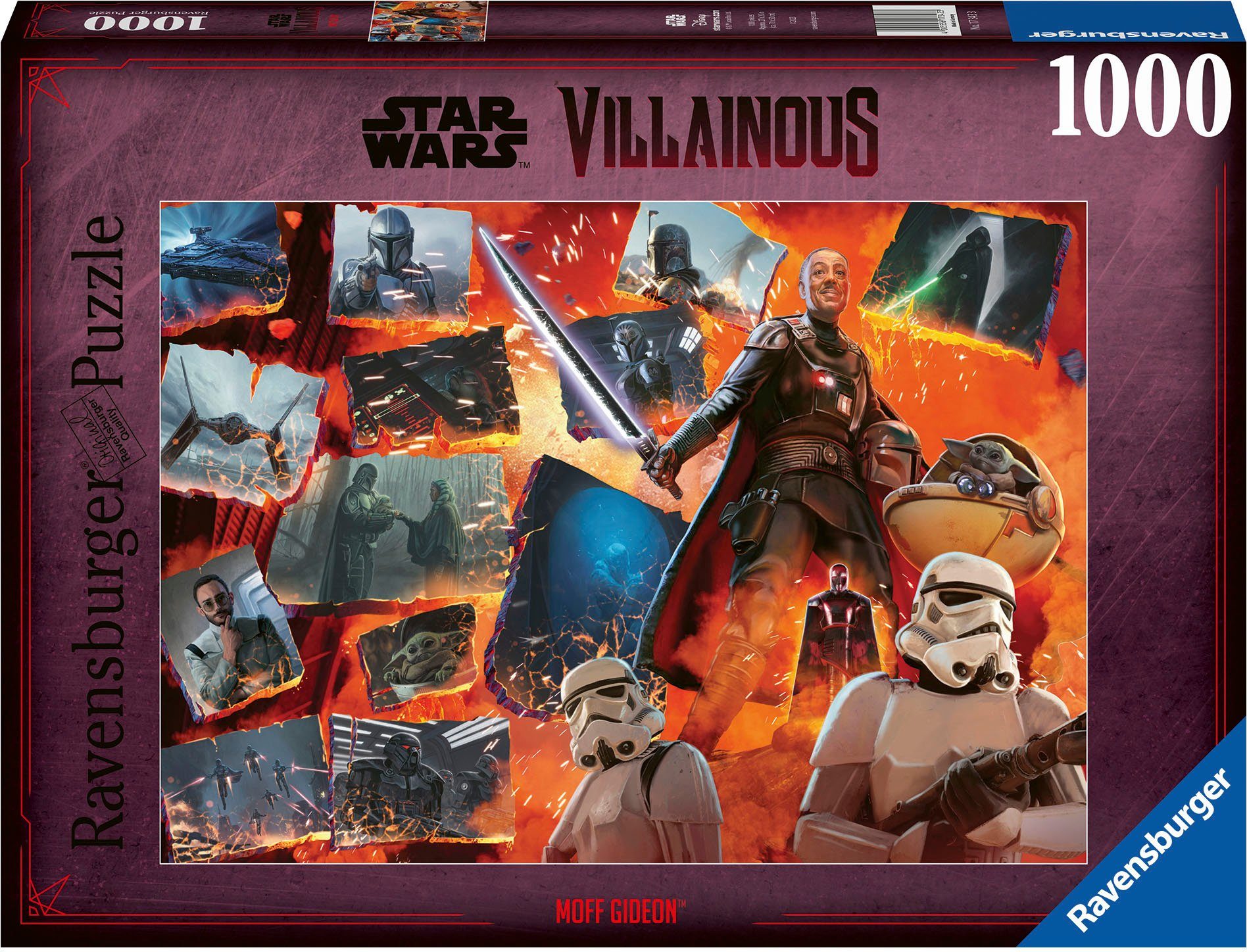 Ravensburger Puzzle Star Moff Wars Villainous, Gideon, Made Puzzleteile, in Germany 1000