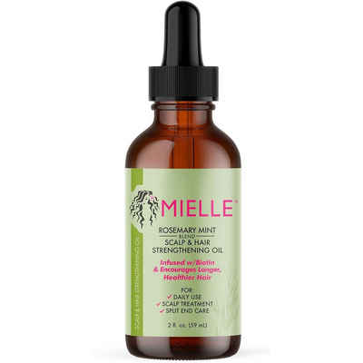 Mielle Organics Haaröl Rosmarin Öl für Haare 59ml, Kopfhaut- & Haaröl für Haarwachstum, Haarpflege Produkte Vitamin, Haarserum, Rosemary oil, Hair Oil, Öl Haare Herren & Damen, Haarwachstum Biotin, Pflege, Rosmarinöl für Haare, Haaröl Kopfhaut Frauen & Männer gegen Spliss