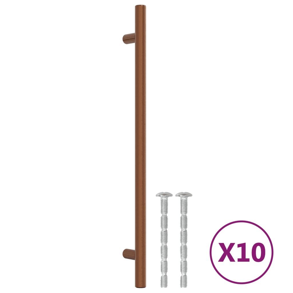 vidaXL Möbelgriff 224 mm Möbelgriffe 10 Stk Bronzen 224 mm Edelstahl Möbelknopf Schrankg