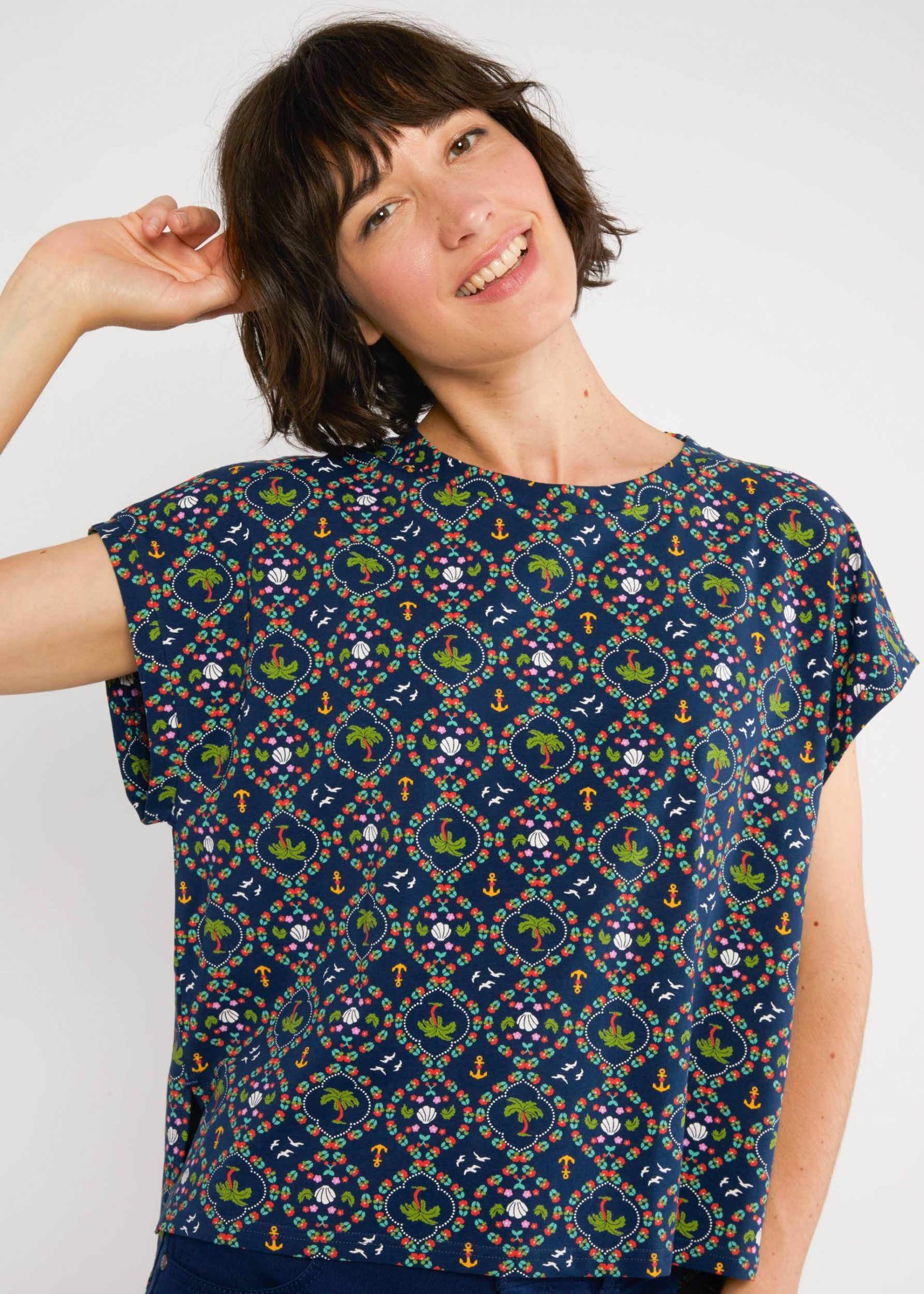 Blutsgeschwister Shirttop –Damen T-Shirt – Sommer Bluse – Jerseyshirt Everybod