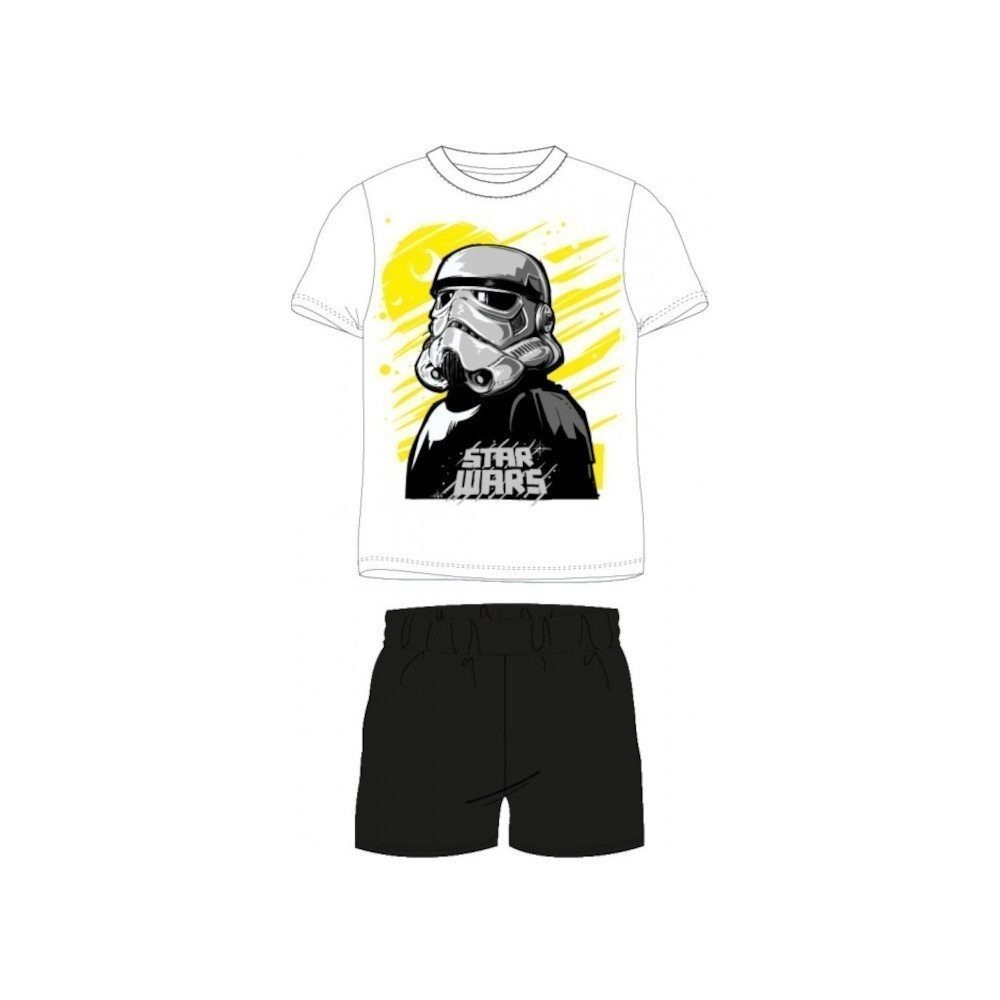Star Wars Pyjama Star Wars Kurz-Pyjama für Jungen, Größen 110-140, Zwei Farbvarianten (Set, 2 tlg)