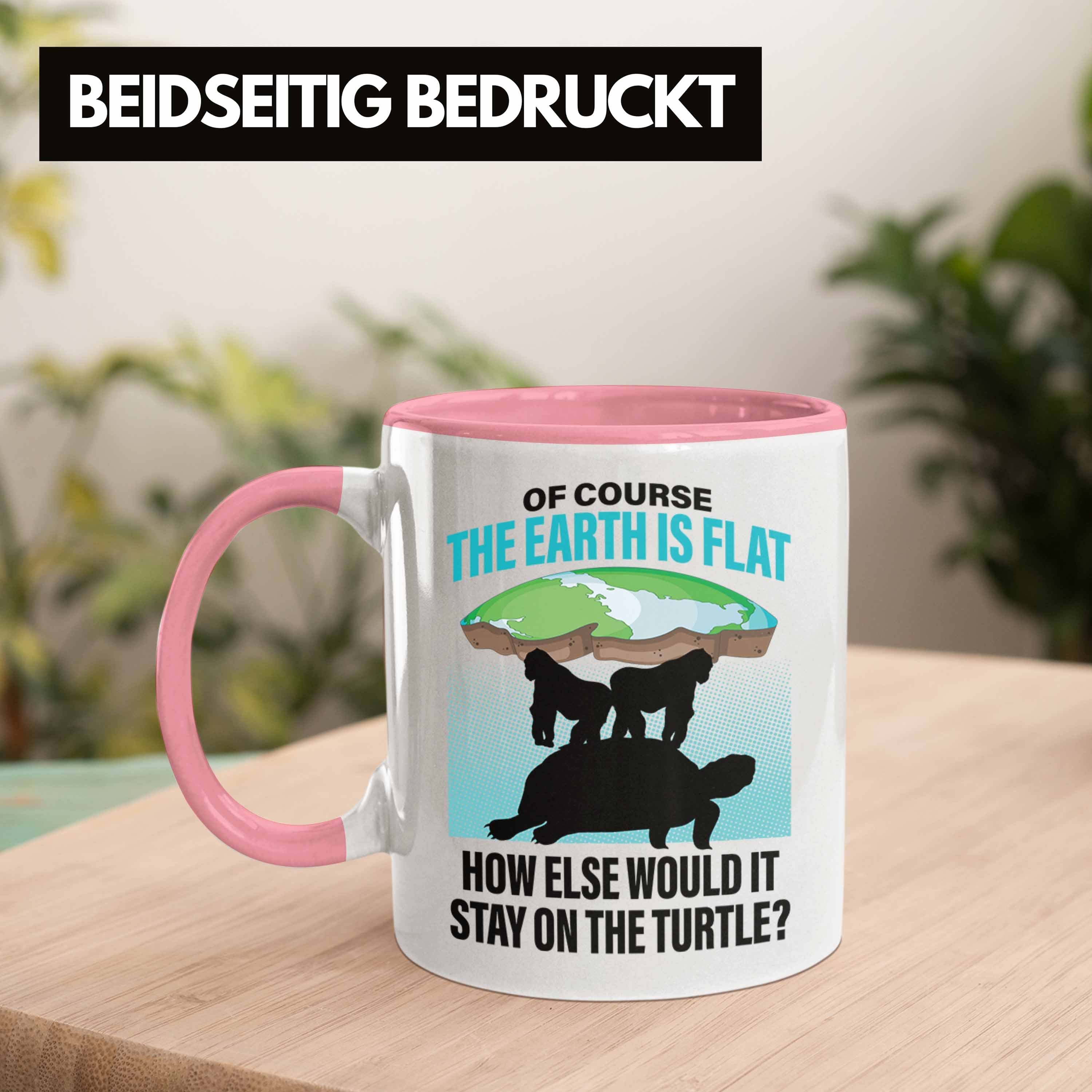 Trendation Tasse Trendation - Geschenkidee Ironie Scheibe Tasse Sarkasmus Ist Rosa Geschenk Erde