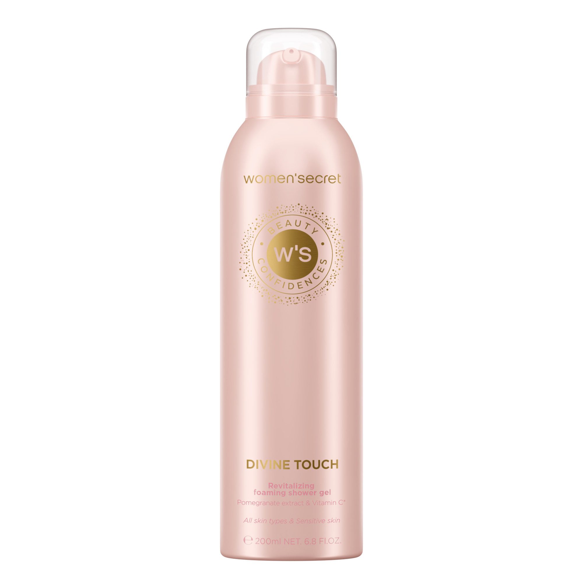 women'secret Körperpflegeduft Divine Touch Foaming Shower Gel, Körperpflegeduft, Foaming Shower Gel, fruchtig-floraler Duft, 200 ml