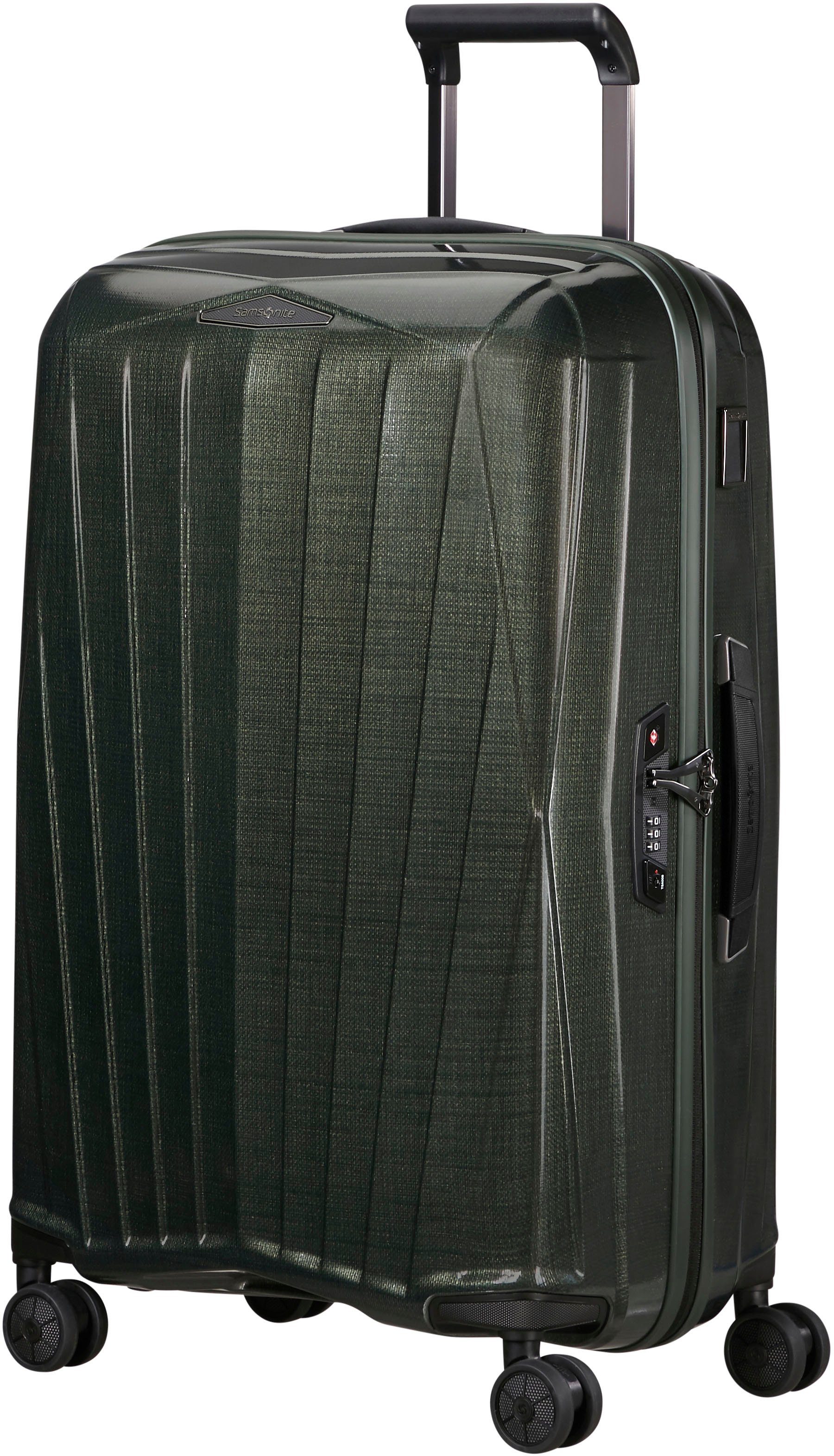 Samsonite Hartschalen-Trolley MAJOR-LITE, verschiedene Größen und Farben, 4 Rollen, mit Adressanhänger, mit Raumteiler, Packriemen und Trennpolster