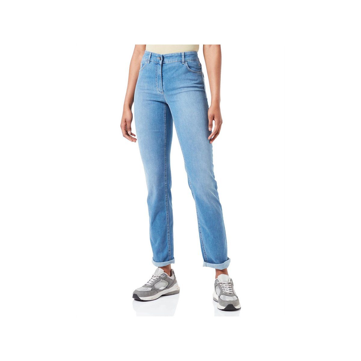 mit blau 5-Pocket-Jeans use WEBER blue denim (834002) (1-tlg) GERRY