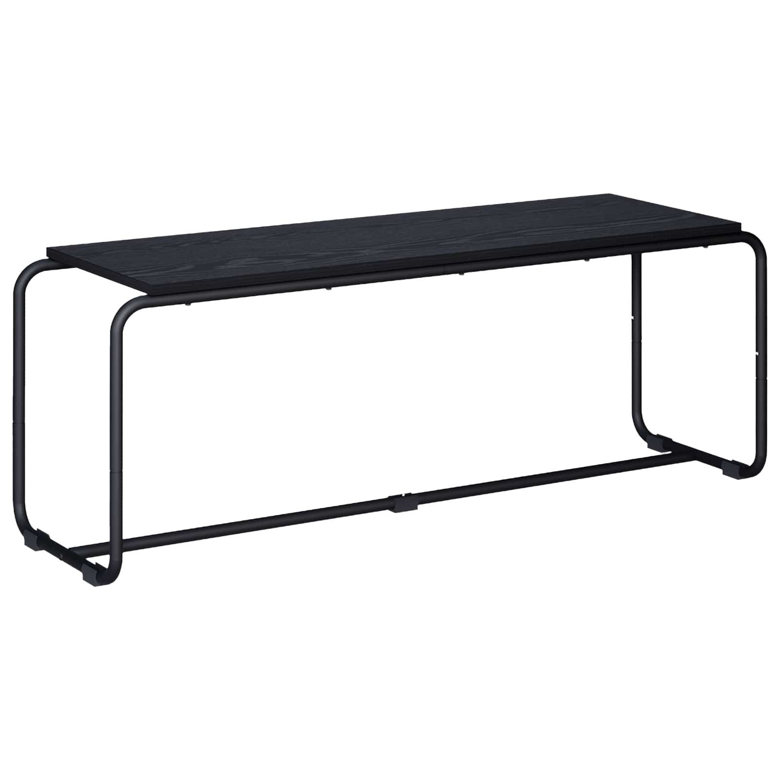 vidaXL TV-Schrank TV-Ständer 113,5 x 35,5 x 42 cm Schwarz Eichen-Optik (1-St)