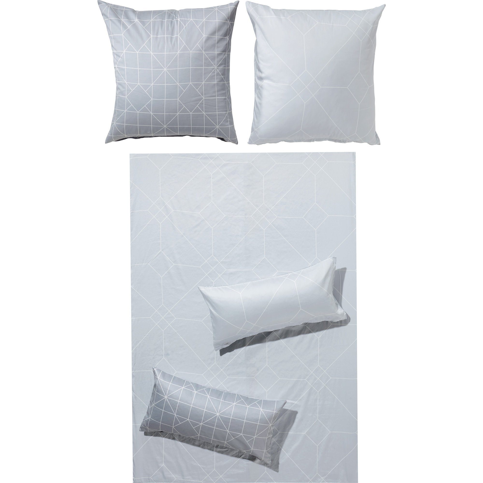 Erwin Müller Bettwäsche Wendebettwäsche, Mako-Satin, Grafik günstig online kaufen