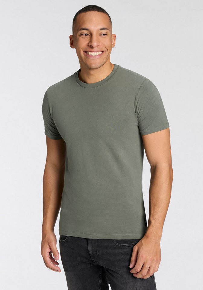 Replay T-Shirt Baumwoll-Mix, Rundhalsform