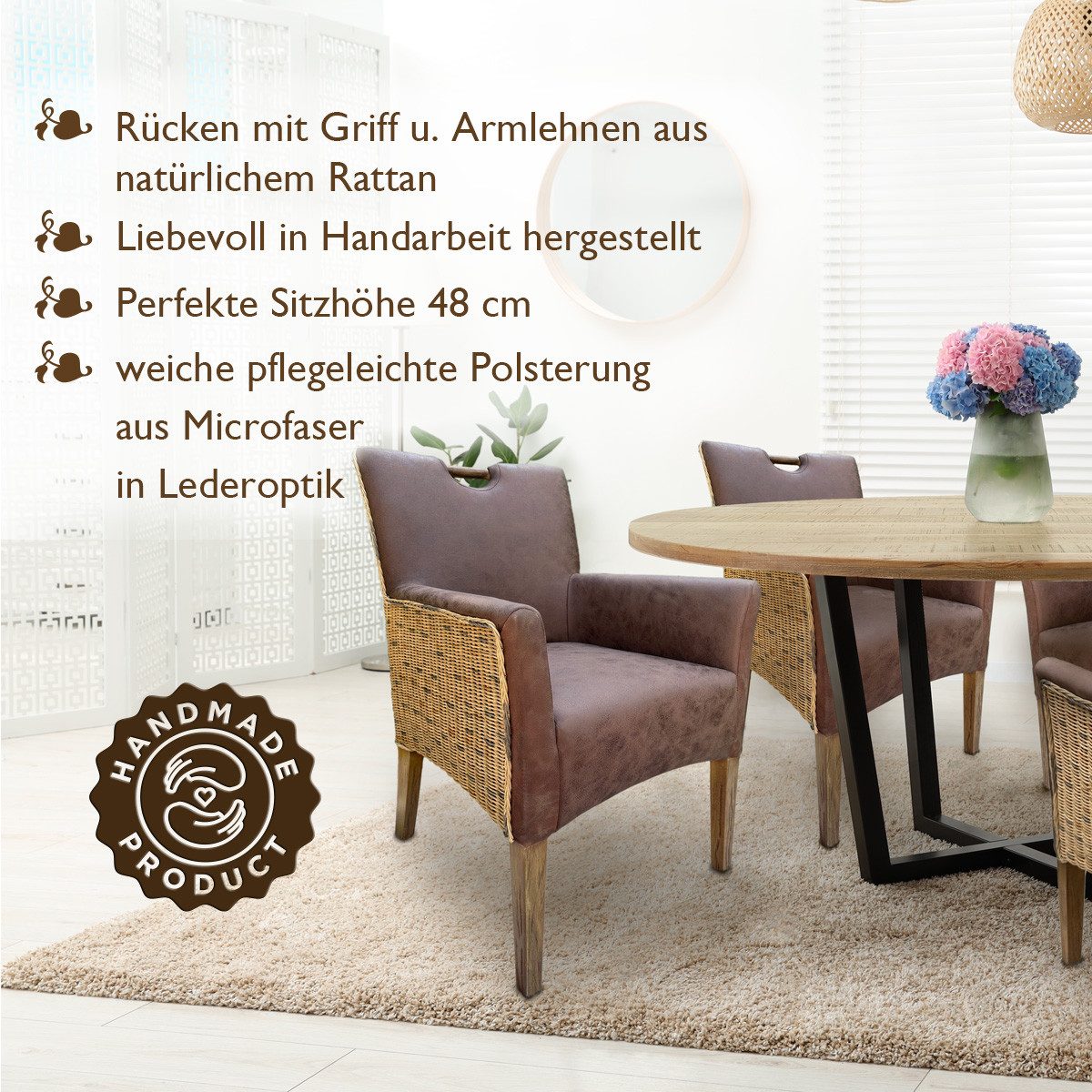 Amagohome Stuhl Esszimmer Stühle Polsterstuhl mit günstig online kaufen