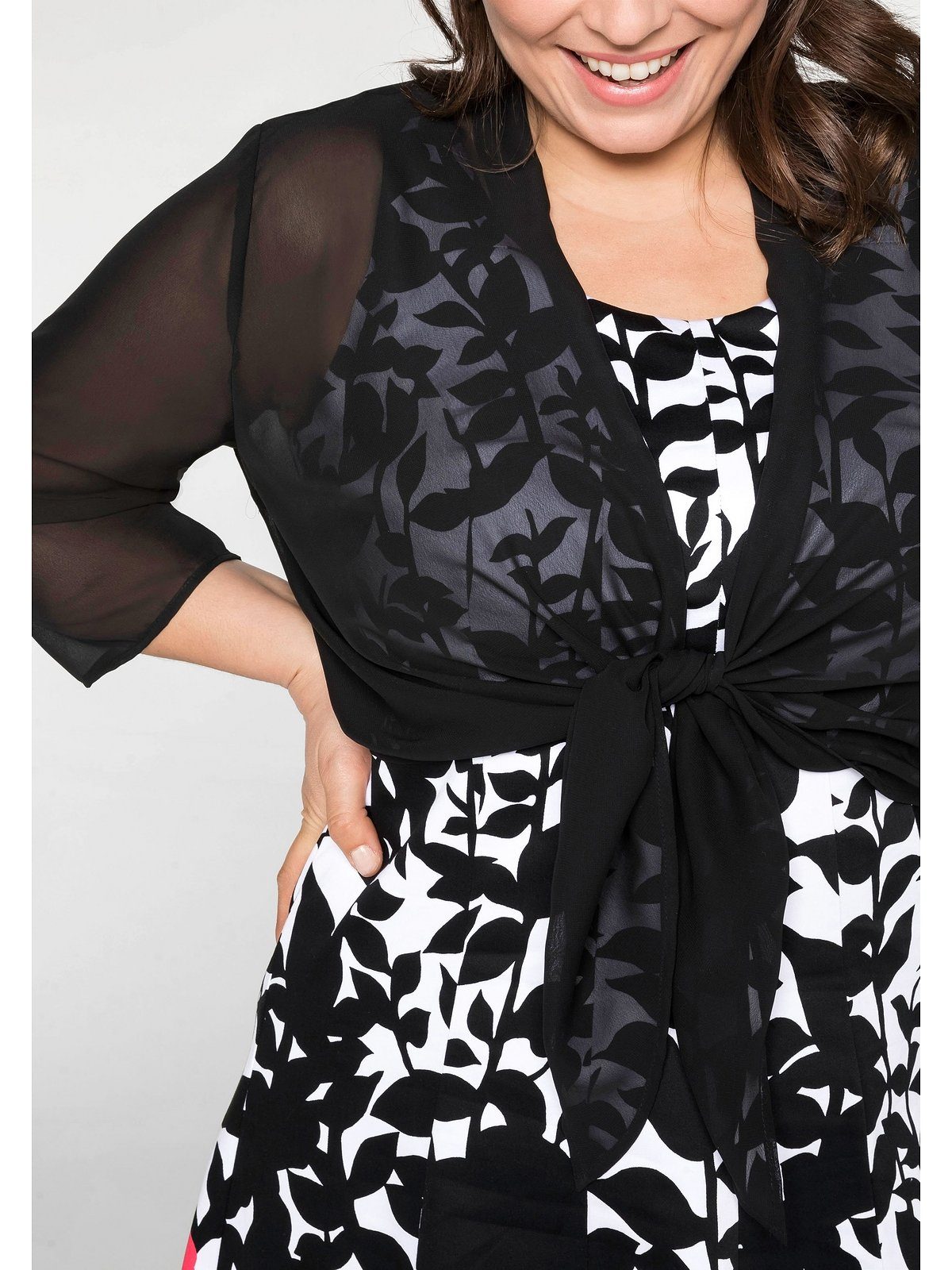 Sheego Bolerojacke Große Größen aus Chiffon