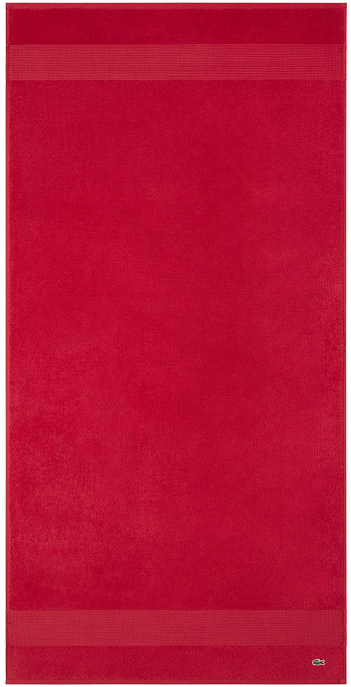 Lacoste Duschtuch LLECROCO, Frottier (1-St), mit Label-Applikationen