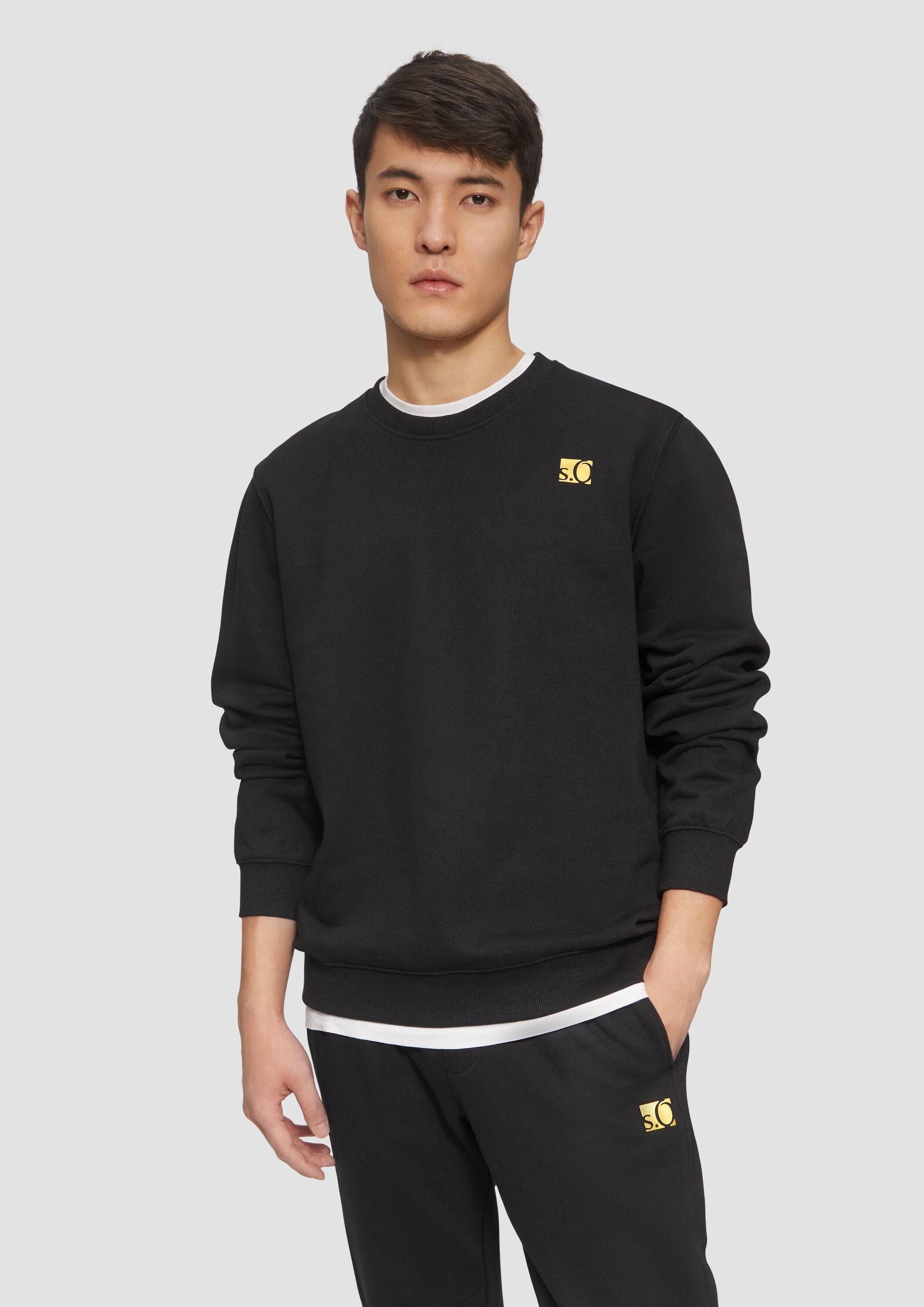 s.Oliver Sweatshirt Sweatshirt Sweatshirt mit Gold- oder Silber-Print günstig online kaufen