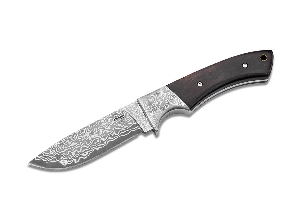 Universalmesser Böker Plus M-One Damast feststehendes Messer mit Scheide