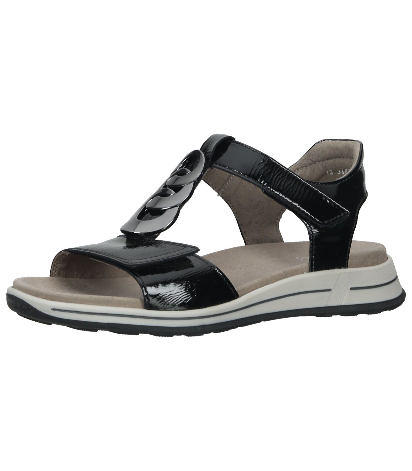 Ara Sandalen Leder Keilsandalette schwarz 045228