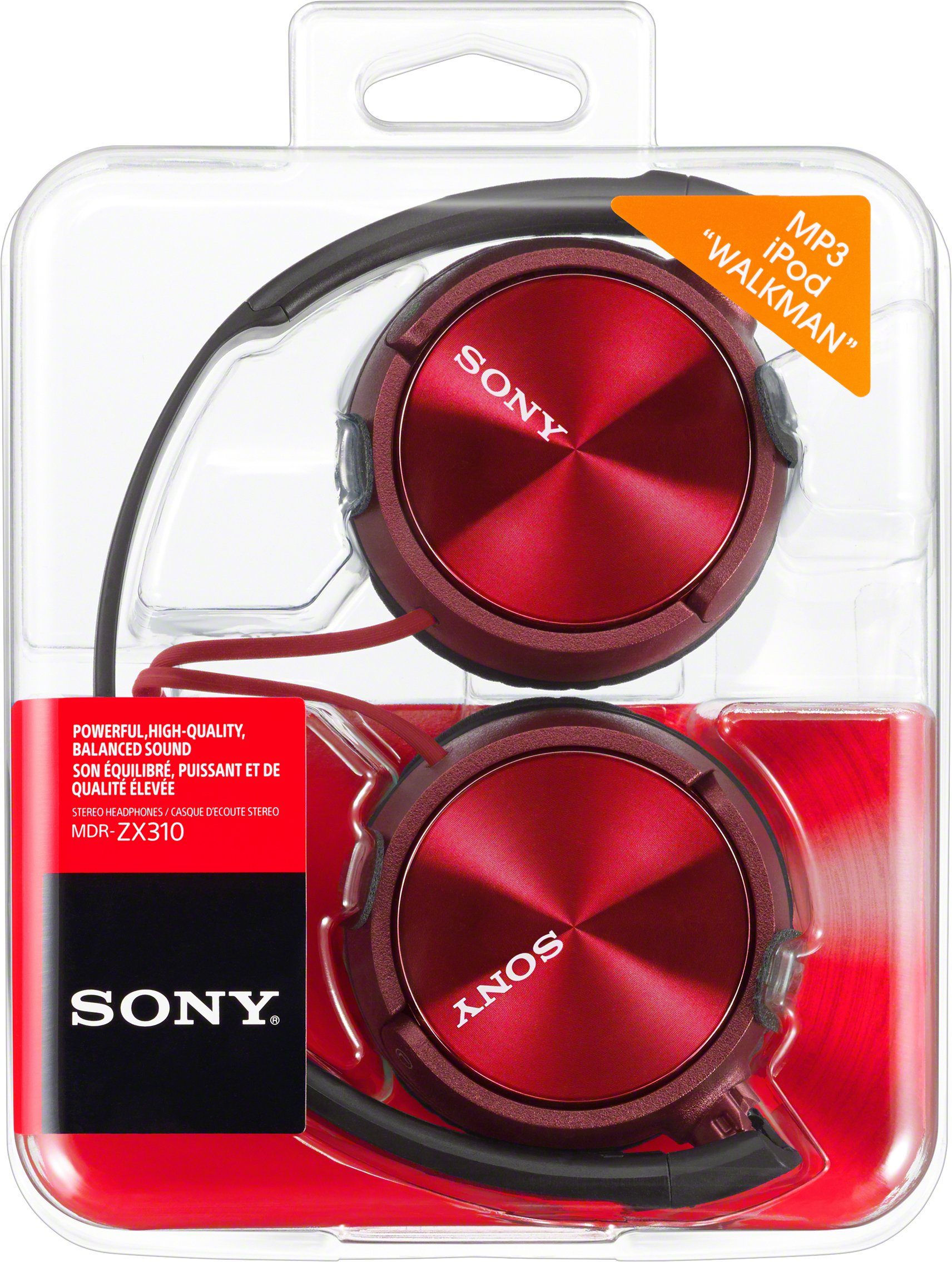 MDR-ZX310 rot Over-Ear-Kopfhörer Sony