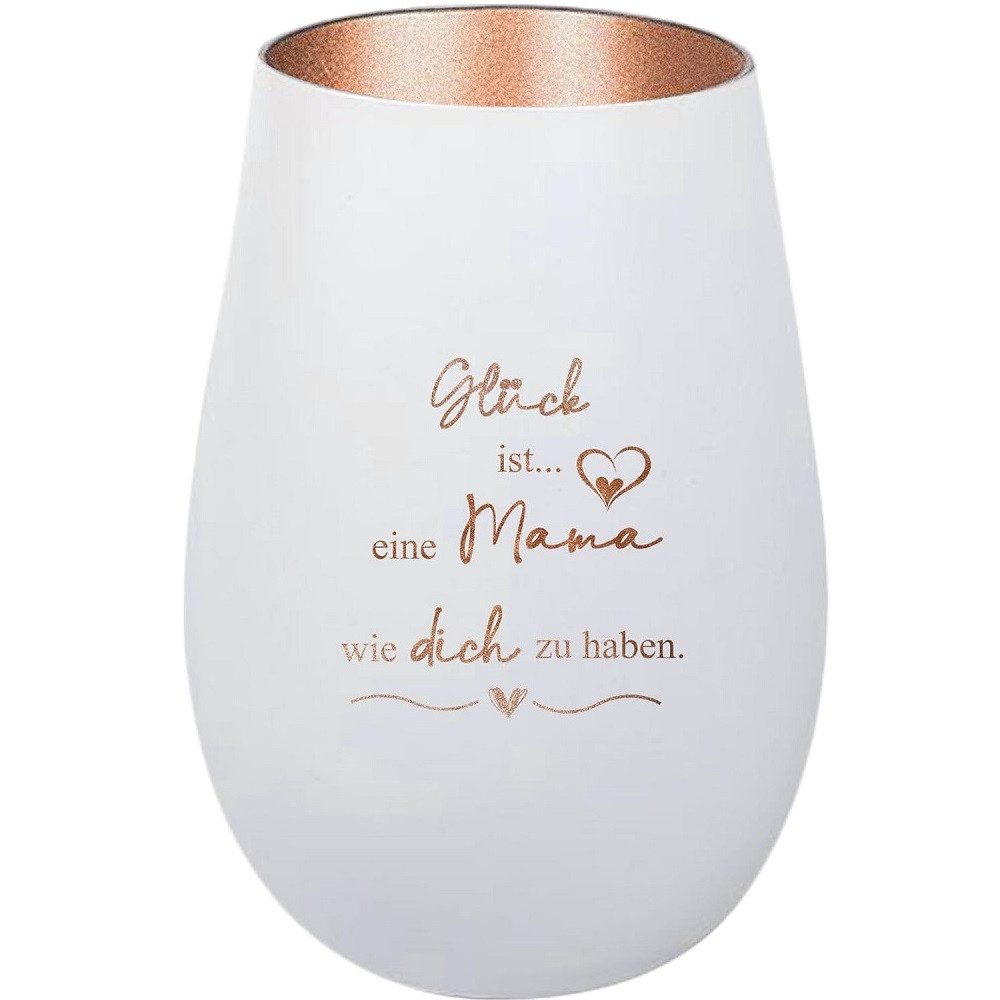 Der Porzellan-Laden Windlicht Personalisiertes Windlicht: 'Glück günstig online kaufen